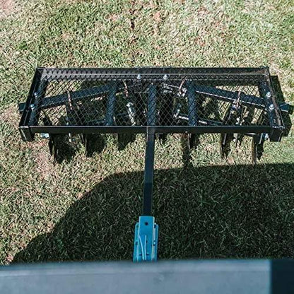 2025 Titan Distributors Inc. 4-Ft Notched Disc Harrow Attachment Pull Behind for ATV and UTV 2-in Towball Hitch NO250072