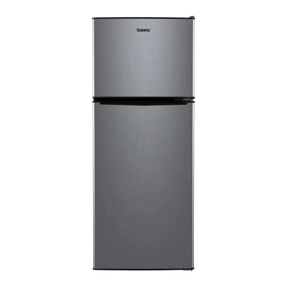 4.6. Cu ft Two Door Mini Refrigerator with Freezer, Stainless Steel