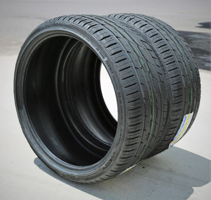 A pair of 2 (2) 245/35R20 ZR 95Y XL A/S high performance all-season tires are suitable for: 2017-19 Mercedes-Benz E300 4Matic, 2010-16 BMW 528i base