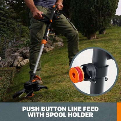 20V GT Revolution 12" 4.0Ah Cordless String Trimmer & Turbine Leaf Blower Power Share Combo Kit - WG930.3 (Batteries & Charger Included)