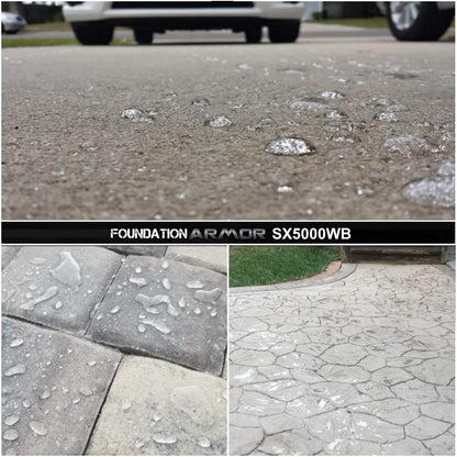 5-Gal. SX5000 WB DOT Approved Water Based Silane Siloxane Penetrating Concrete Sealer, Brick Sealer, Paver Sealer, Natural Stone Sealer