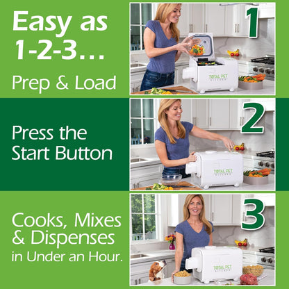 All-in-One Pet Food Maker Multicooker, 4.5 Quart, Mix & Dispense