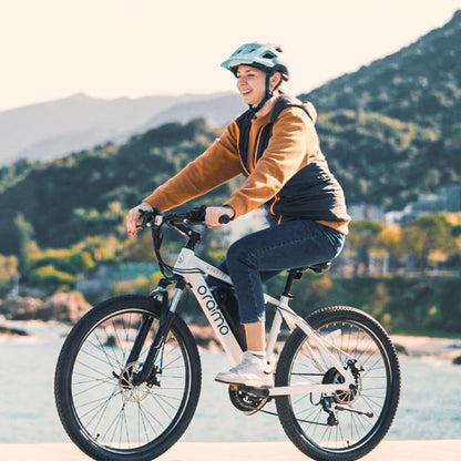 Adult Electric Bike, 350W BAFANG Motor (500W Peak), 4A 3H Fast Charging, 468Wh Li-Ion Battery, 21 Speed Gears, Air Saddle, 45 Miles 20 MPH 26" Mountain Bike Electric Bike, ANSI/CAN/UL2849 Compliant