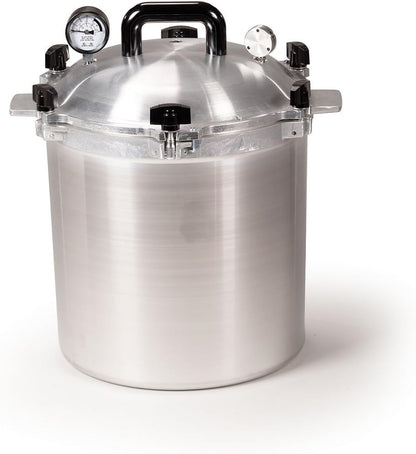 All American 1930: 21.5qt Pressure Cooker/Canner (The 921) – Exclusive Metal to Metal Sealing System – Easy to Open & Close – Suitable for Gas, Electric, or Flat Top Stoves – Made in the USA