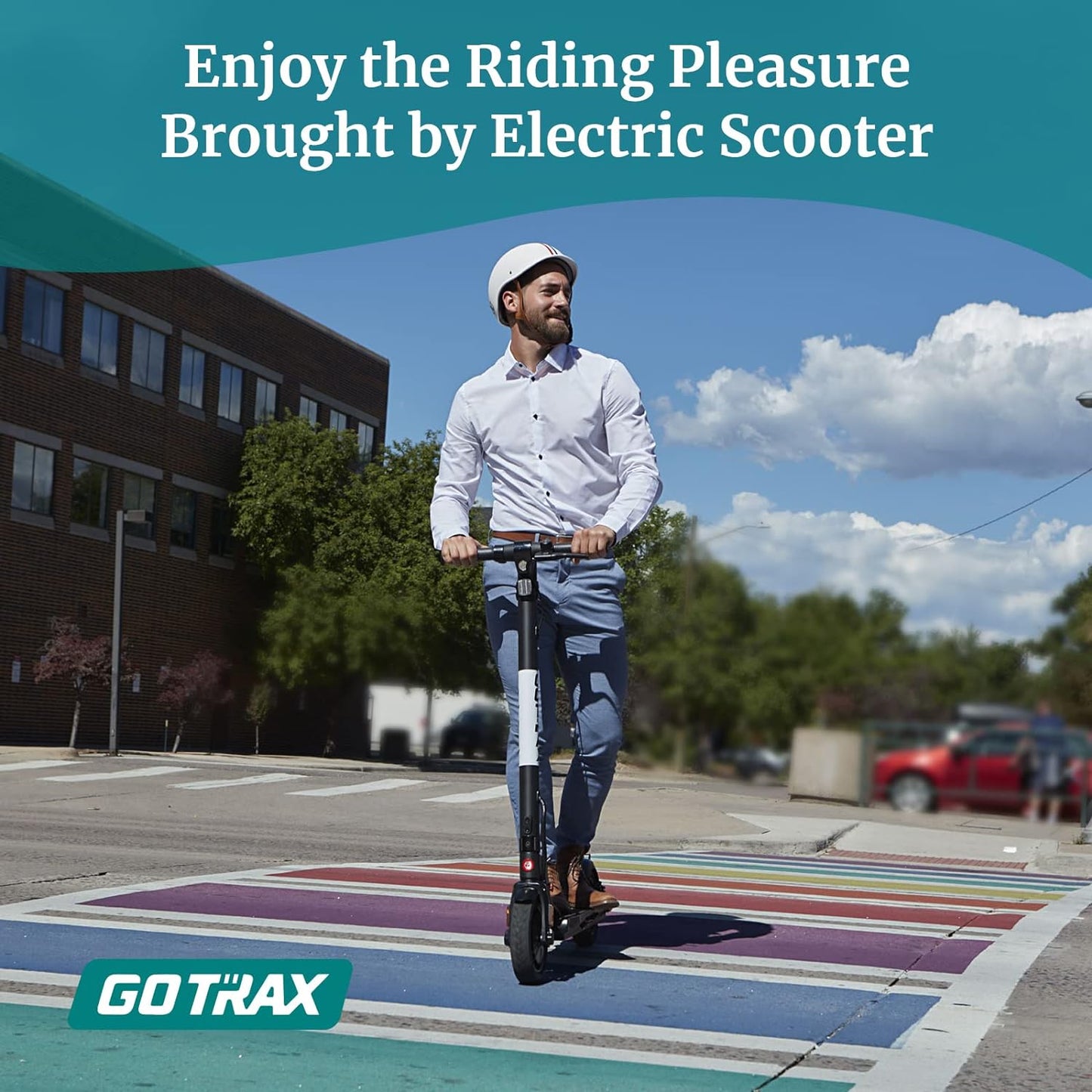 Adult Electric Scooter, 8.5 Inch Pneumatic Tires, Max Range 14/18 Miles, Max Speed 15.5/18 MPH, Powered by 300 Watt Motor, with Cruise Control Adult Folding Electric Scooter