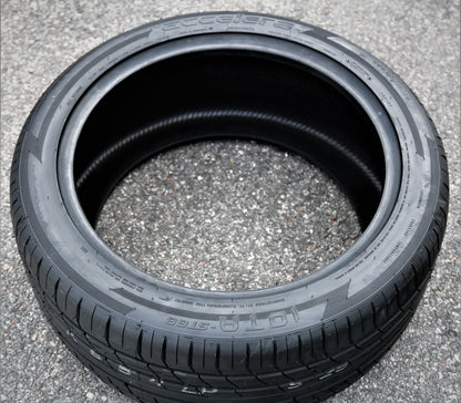 A set of 4 (quad) 285/35R21 ZR 105Y XL A/S performance tires