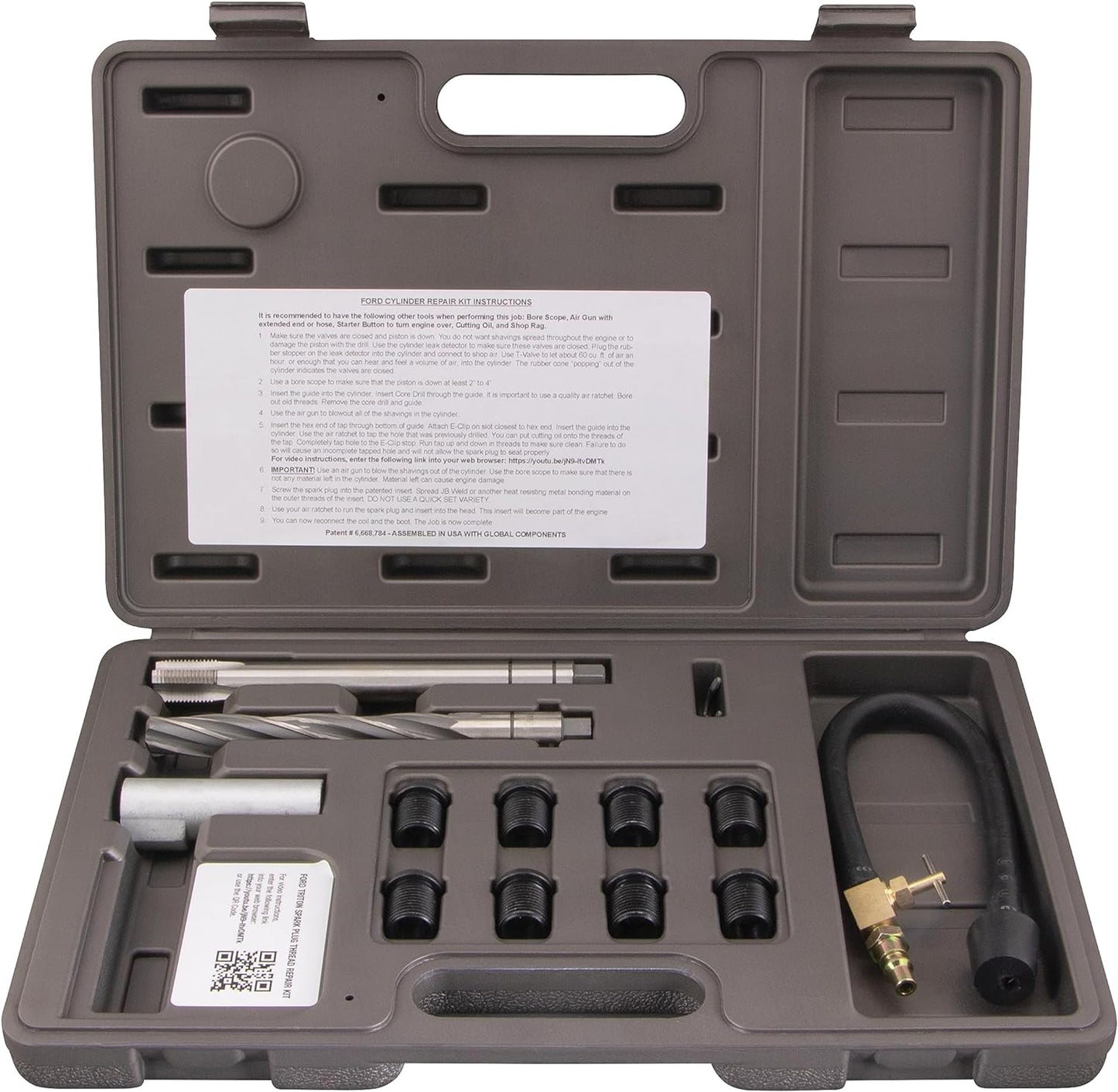 38900 Two Valve Ford Triton Tool Kit - Foolproof Repair System, Spark Plug Thread Repair Kit. Tools and Equipment