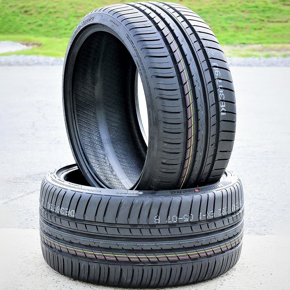 A set of four (four) 255/35R19 ZR 96Y XL full season performance tires fit: 2013 Audi A4 Quattro Premium Plus, 2009-14 Audi A4 base