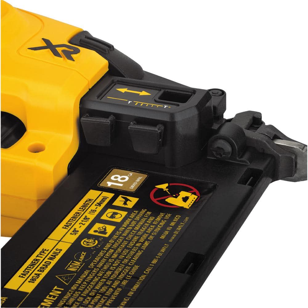 20V MAX XR Lithium-Ion CordlessGauge Brad Nailer (Tool Only)
