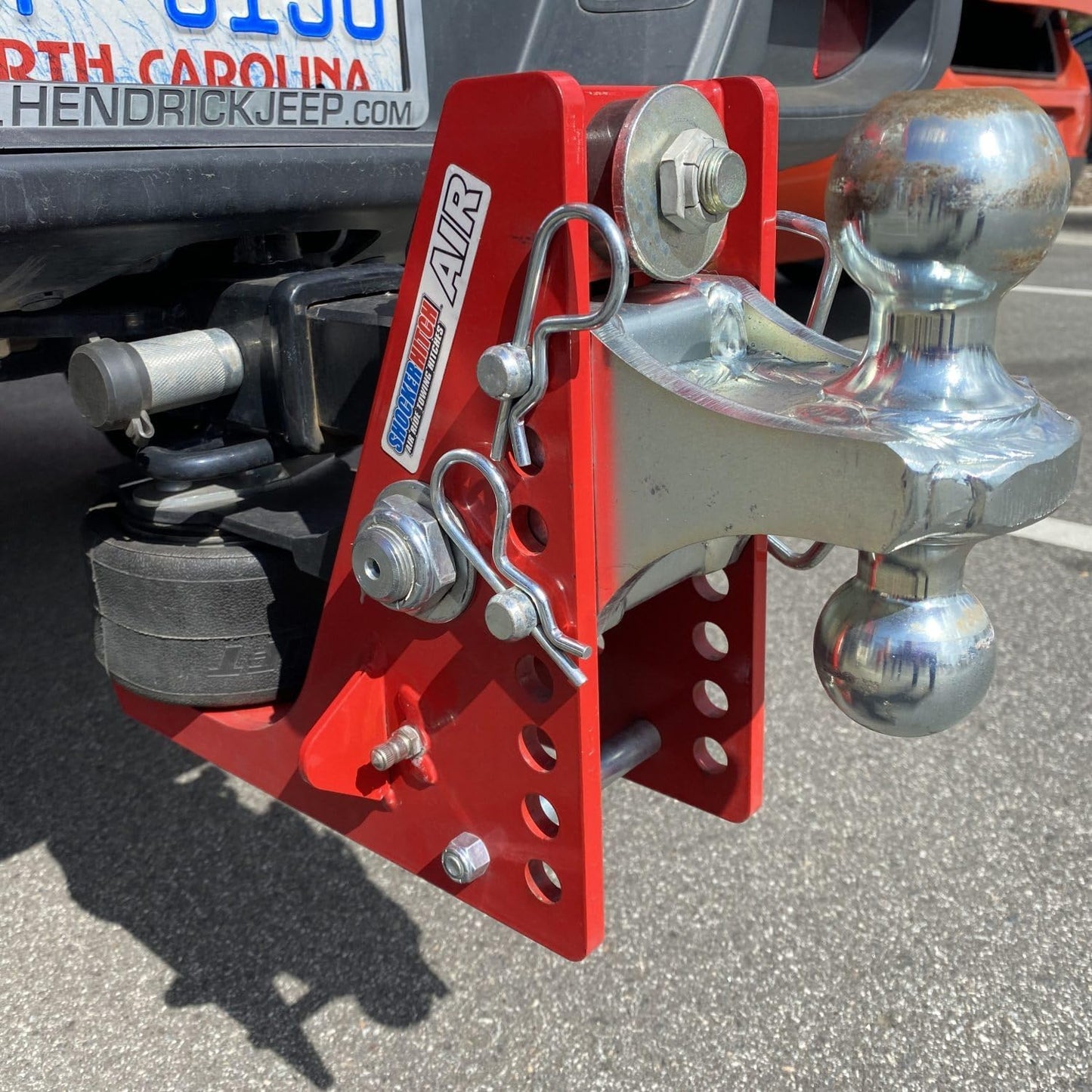 Air Hitch with Combo Ball Mount (2" & 2-5/16" Balls), Fits 2" Hitch - 12,000 lbs
