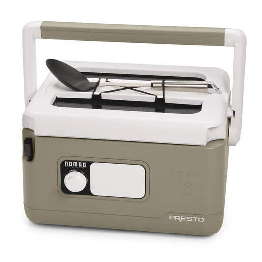 8-Quart Nomad Traveling Slow Cooker in Tan