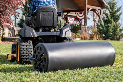 Agri-Fab 45-0604 18" x 48" Tow Behind Poly Lawn Roller 550 lbs Weight with Water, Poly Drum and Steel Frame, with Plug. Designed for Lawn and Garden Tractors